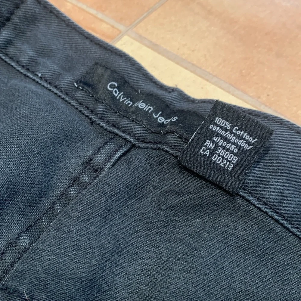 Calvin Klein Men's Black Straight Leg Denim Jean Pants